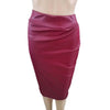 Image of Newly Women High Waist Faux Leather Pencil Skirt Bodycon Skirt Solid Sexy OL Office Skirts