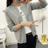 Image of New spring & summer female knit cardigan sweater coat short female a little shawl knitted jacket female