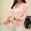 Image of New spring & summer female knit cardigan sweater coat short female a little shawl knitted jacket female