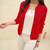 Image of New spring & summer female knit cardigan sweater coat short female a little shawl knitted jacket female