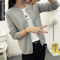 New spring & summer female knit cardigan sweater coat short female a little shawl knitted jacket female