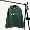 Image of Long Sleeves Letter Harajuku Print  Light Pink Pullovers O-neck Women's Hooded Sweatshirt Tops