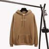 Image of Long Sleeves Letter Harajuku Print  Light Pink Pullovers O-neck Women's Hooded Sweatshirt Tops