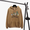 Image of Long Sleeves Letter Harajuku Print  Light Pink Pullovers O-neck Women's Hooded Sweatshirt Tops