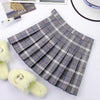Image of Plus Size Harajuku Short Skirt New Korean Plaid Skirt Women Zipper