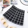 Image of Plus Size Harajuku Short Skirt New Korean Plaid Skirt Women Zipper