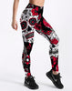 Image of Qickitout Leggings Hot Sell Women's Skull&flower Black Leggings