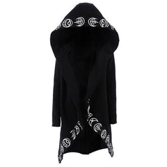 Rosetic Hoodies  Gothic Casual Cool Chic Black Plus Size Women Sweatshirts