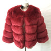 Image of S-3XL Mink Coats Women Winter Top Fashion Pink FAUX Fur Coat Elegant