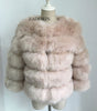 Image of S-3XL Mink Coats Women Winter Top Fashion Pink FAUX Fur Coat Elegant