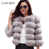 Image of S-3XL Mink Coats Women Winter Top Fashion Pink FAUX Fur Coat Elegant