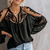 Image of Women Casual Long Sleeve Chiffon Shirt