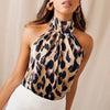 Image of Sexy Off Shoulder Leopard Blouse Chiffon Women