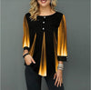 Image of Women Spring & Summer O-neck Blouse 3/4 Sleeve