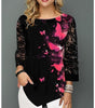 Image of Women Spring & Summer O-neck Blouse 3/4 Sleeve