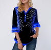 Image of Women Spring & Summer O-neck Blouse 3/4 Sleeve