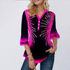 Image of Women Spring & Summer O-neck Blouse 3/4 Sleeve