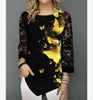 Image of Women Spring & Summer O-neck Blouse 3/4 Sleeve