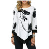 Image of Women Spring & Summer O-neck Blouse 3/4 Sleeve