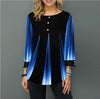 Image of Women Spring & Summer O-neck Blouse 3/4 Sleeve