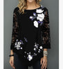 Image of Women Spring & Summer O-neck Blouse 3/4 Sleeve