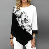 Image of Shirt Women Spring Summer Printing O-neck Blouse