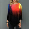 Image of Shirt Women Spring Summer Printing O-neck Blouse