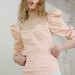 Special Offer Hot Sale Korean  autumn solid color vintage new women shirts