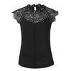 Image of Summer 2019 Womens And Blouses Lace Patchwork Sleeveless