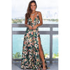 Image of Summer dress 2019 Floral Sexy Maxi dress Long Pleated Dresses Backless robe femme V neck longue evenning-dress