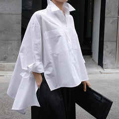 Spring and Summer New Shirt Female Korean Style Cotton