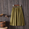 Image of Surmiitro Knee Length Midi Summer Skirt Women With Belt 2020 Korean Ladies Blue Black Red High Waist Pleated School Skirt Female