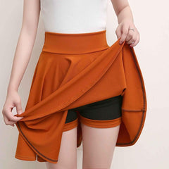 Surmiitro Plus Size 4XL Shorts Skirts Womens 2020 Summer A line Sun School High Waist Pleated Skirt Female Korean Elegant Skirt