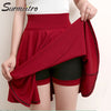 Image of Surmiitro Plus Size 4XL Shorts Skirts Womens 2020 Summer A line Sun School High Waist Pleated Skirt Female Korean Elegant Skirt