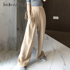 Trouser For Women High Waist Causal Loose Wide Leg Pants Fema