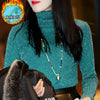 Image of Winter Autumn Thick Warm Women Elegant Lace Blouses Shirts