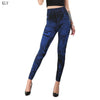 Image of Imitation Distressed Denim Jeans Leggings