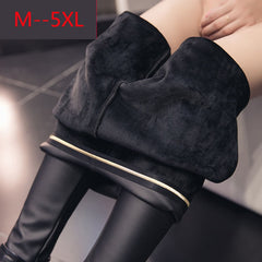 Women Autumn Faux Leather Black Leggings PU Leather