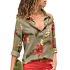 Image of Women Blouses   Long Sleeve Turn Down Collar Office Shirt