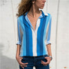 Image of Long Sleeve Women Chiffon Blouse