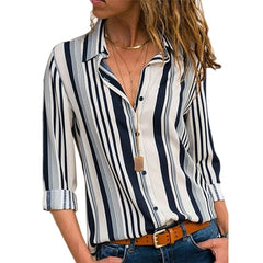 Long Sleeve Women Chiffon Blouse