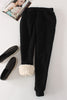 Image of Women Pant Winter Thick Lambskin Cashmere Pants