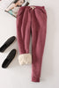 Image of Women Pant Winter Thick Lambskin Cashmere Pants