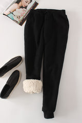 Women Pant Winter Thick Lambskin Cashmere Pants