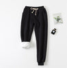 Image of Women Pants Solid Elastic Waist Thick Harem Pants