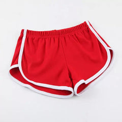 Women Shorts Summer Striped Athletic Short Ladies Running Fitness Jogging Clothe