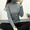 Image of Women Turtleneck Winter Sweater Women  Long Sleeve