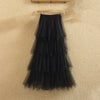 Image of Women irregular Tulle Skirts Fashion Elastic High Waist Mesh