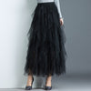 Image of Women irregular Tulle Skirts Fashion Elastic High Waist Mesh