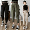 Image of Women pants 2019 spring summer fashion female solid high waist